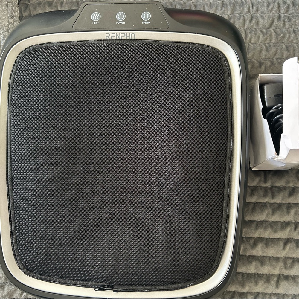 RENPHO Foot Massager & Heat, Shiatsu Heated Electric Foot Massager Kneading Feet